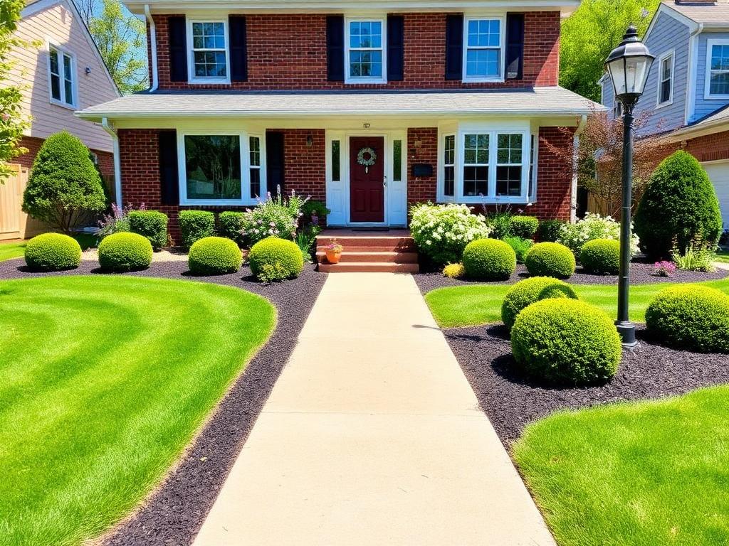 Sample after photo: Front yard reset