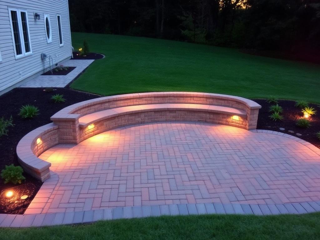 Sample after photo: Paver patio build