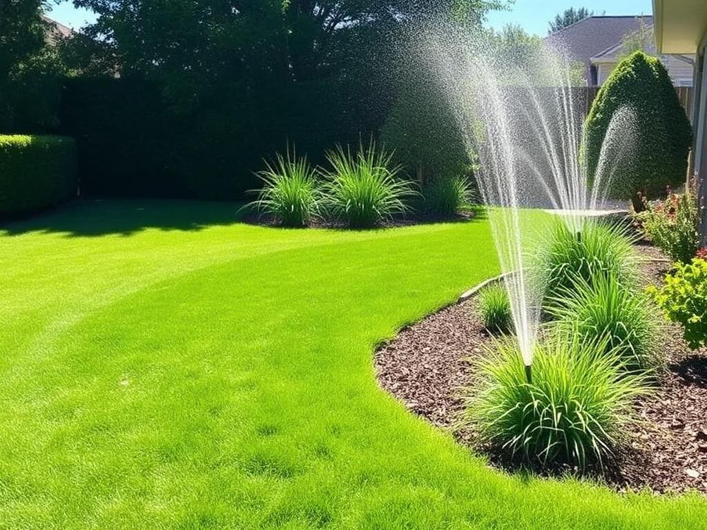 Sample after photo: Sod & irrigation